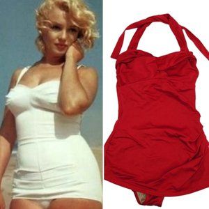 Vintage Pinup Bombshell Swimsuit